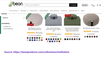 Bean Products Zafu Meditation Cushion