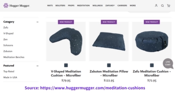 Hugger Mugger Meditation Cushion