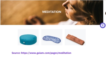 Gaiam Meditation Cushion